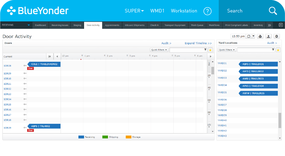 Unified yard management