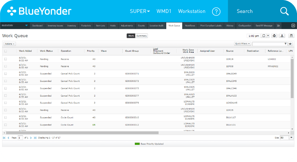 Intuitive & configurable warehouse tasking