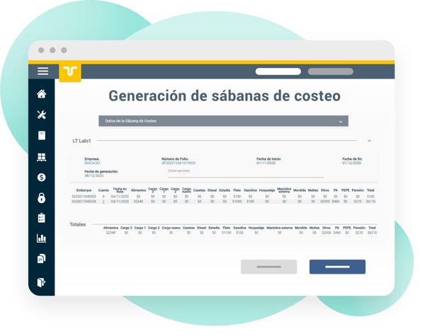 Cargos asociados por embarque